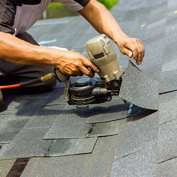 During installation of new bitumen shingles